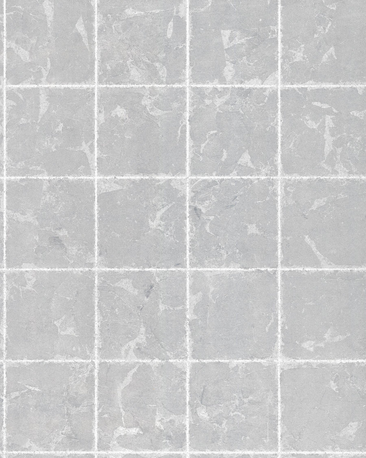 Ronald Redding Designs Metal Leaf Squares Silver Wallpaper