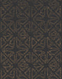 Ronald Redding Designs Empire Diamond Black/Gold Wallpaper