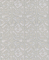 Ronald Redding Designs Empire Diamond Silver/Taupe Wallpaper