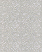 Ronald Redding Designs Empire Diamond Silver/Taupe Wallpaper