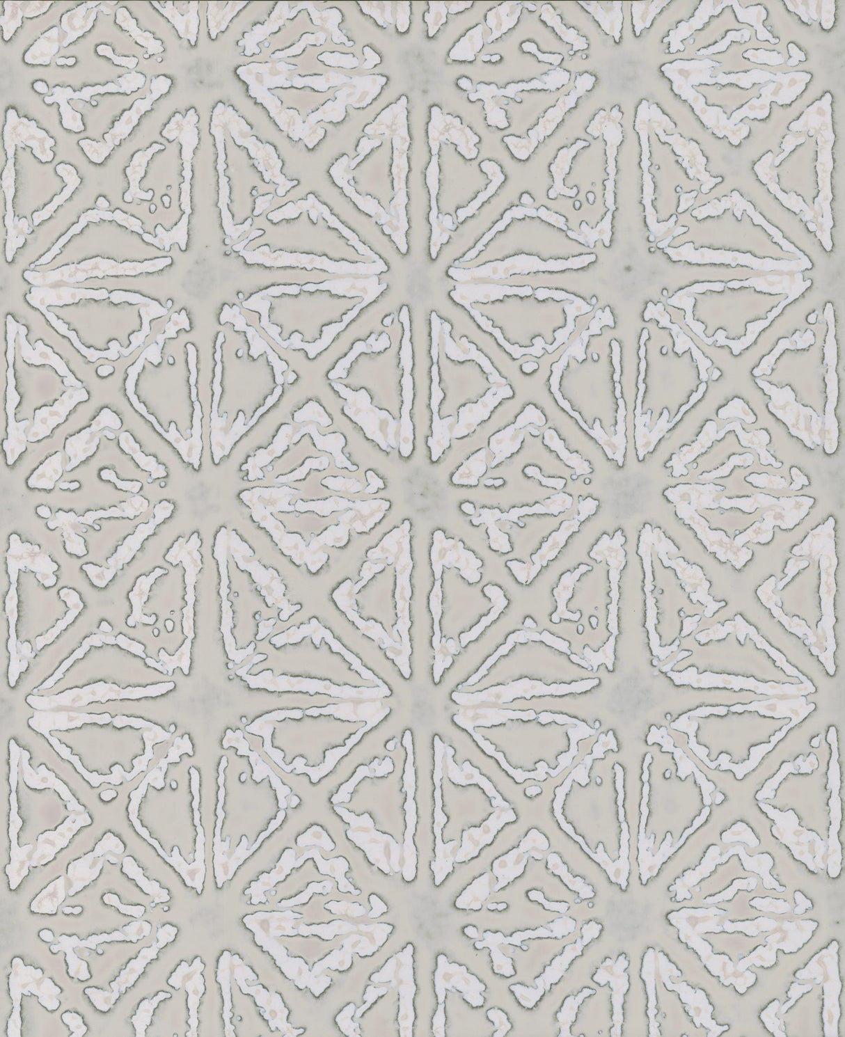 Ronald Redding Designs Empire Diamond Silver/Taupe Wallpaper
