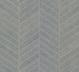 Ronald Redding Designs Atelier Herringbone Light Gray Wallpaper