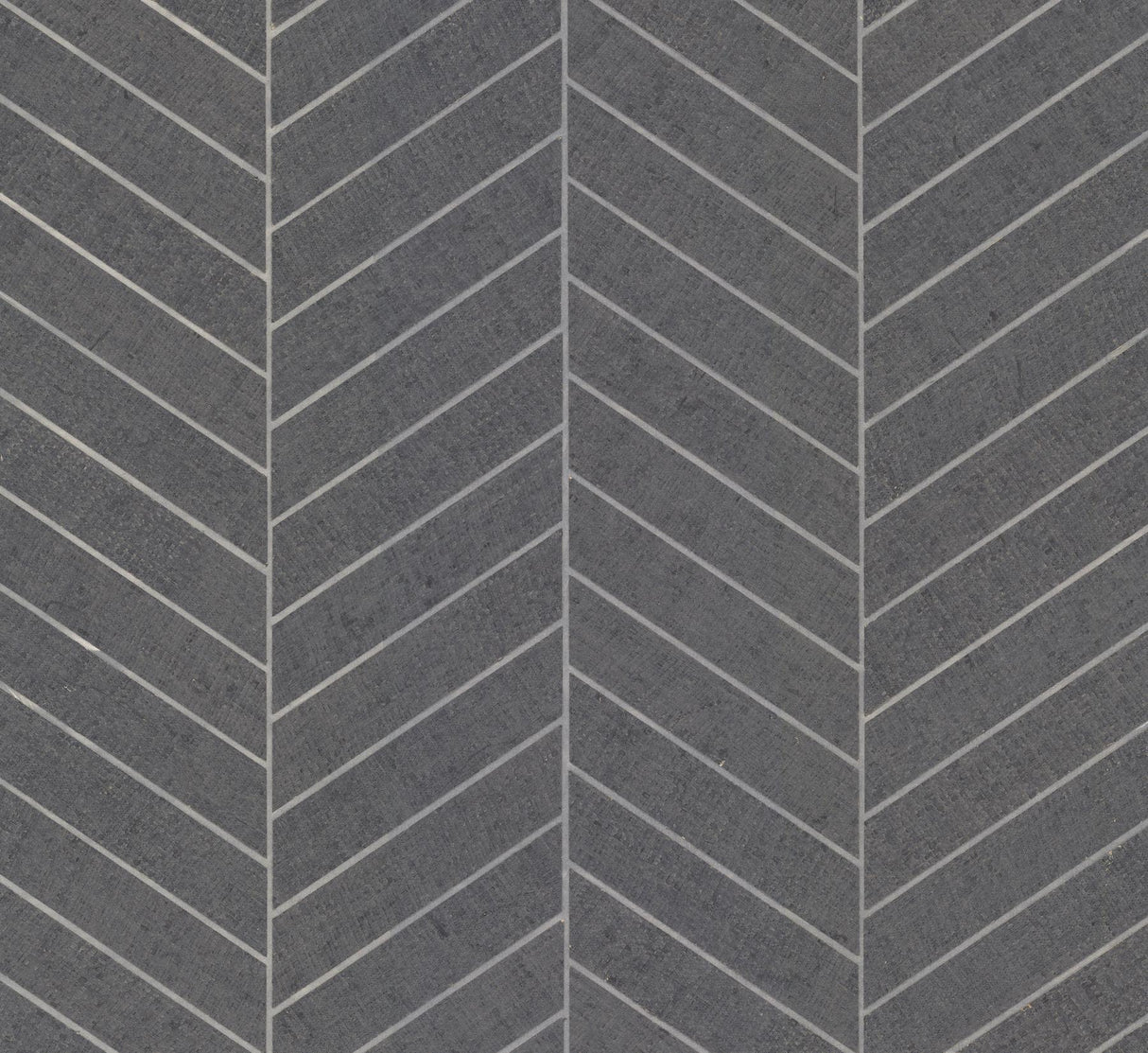 Ronald Redding Designs Atelier Herringbone Dark Gray Wallpaper