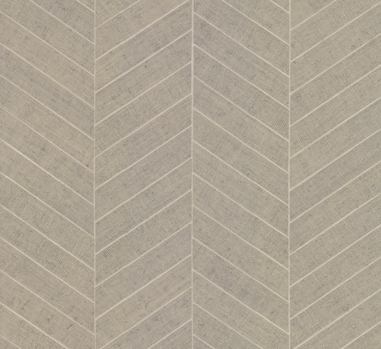 Ronald Redding Designs Atelier Herringbone Poff White Wallpaper