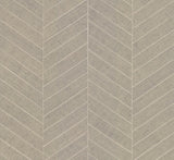 Ronald Redding Designs Atelier Herringbone Poff White Wallpaper