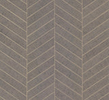 Ronald Redding Designs Atelier Herringbone Gray Wallpaper