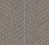 Ronald Redding Designs Atelier Herringbone Gray Wallpaper