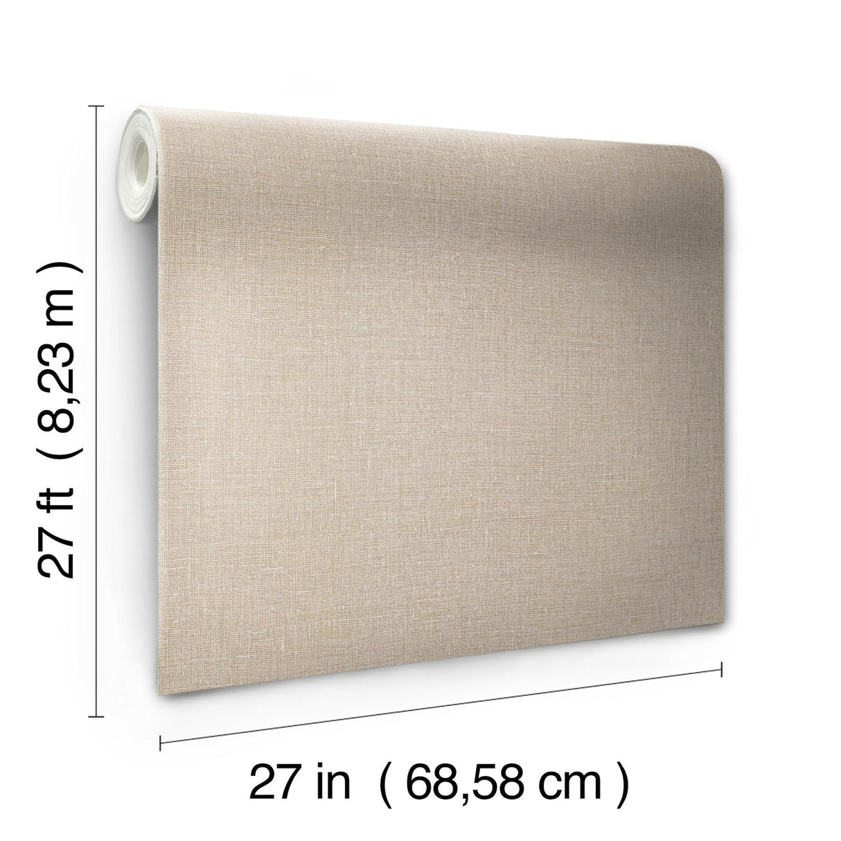 York Gesso Weave Beige Wallpaper
