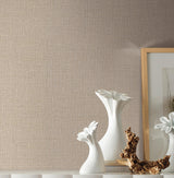 York Gesso Weave Beige Wallpaper