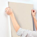 York Gesso Weave Off White Wallpaper