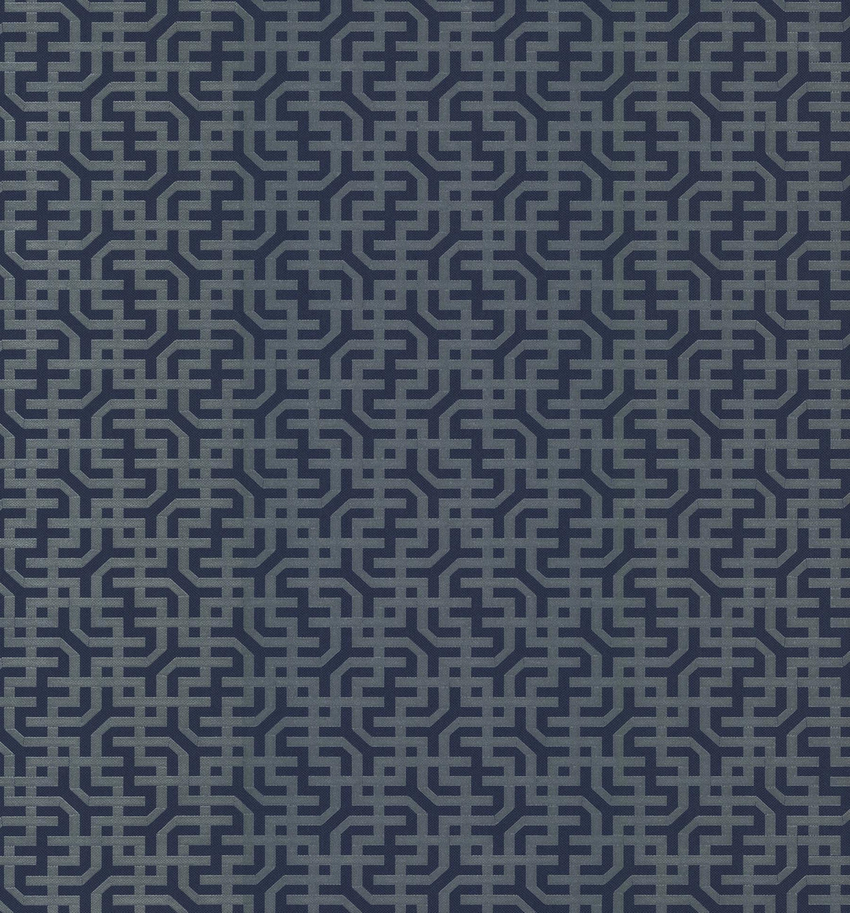 Ronald Redding Designs Dynastic Lattice Navy Wallpaper