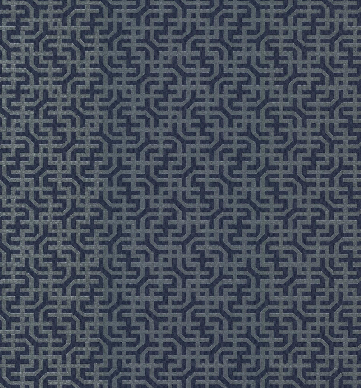 Ronald Redding Designs Dynastic Lattice Navy Wallpaper