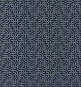 Ronald Redding Designs Dynastic Lattice Navy Wallpaper