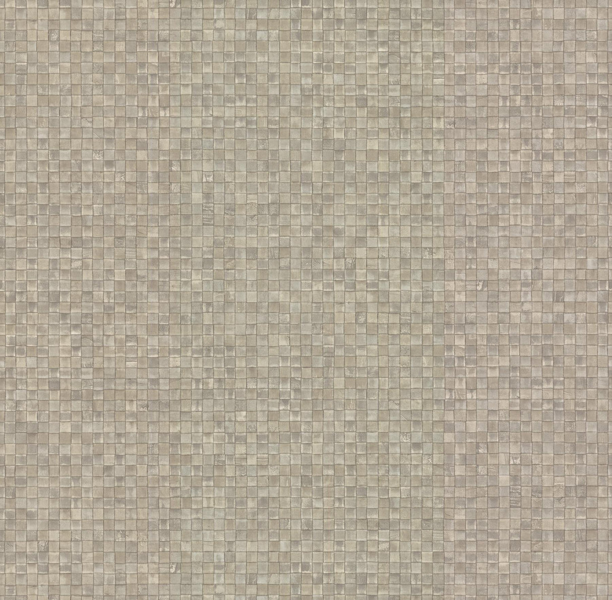 York Token Greige Wallpaper