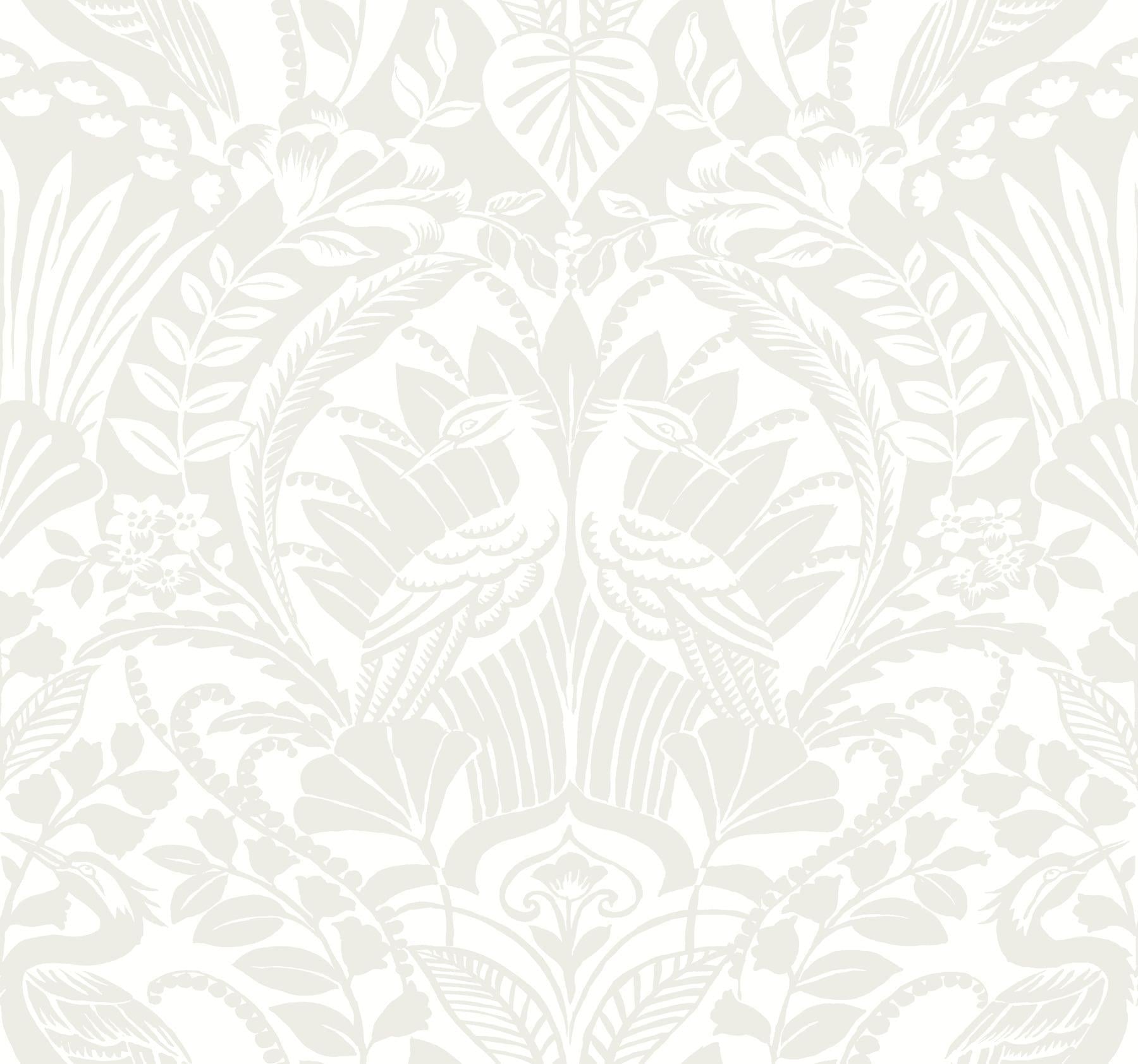 Бумажные обои Egret Damask by York