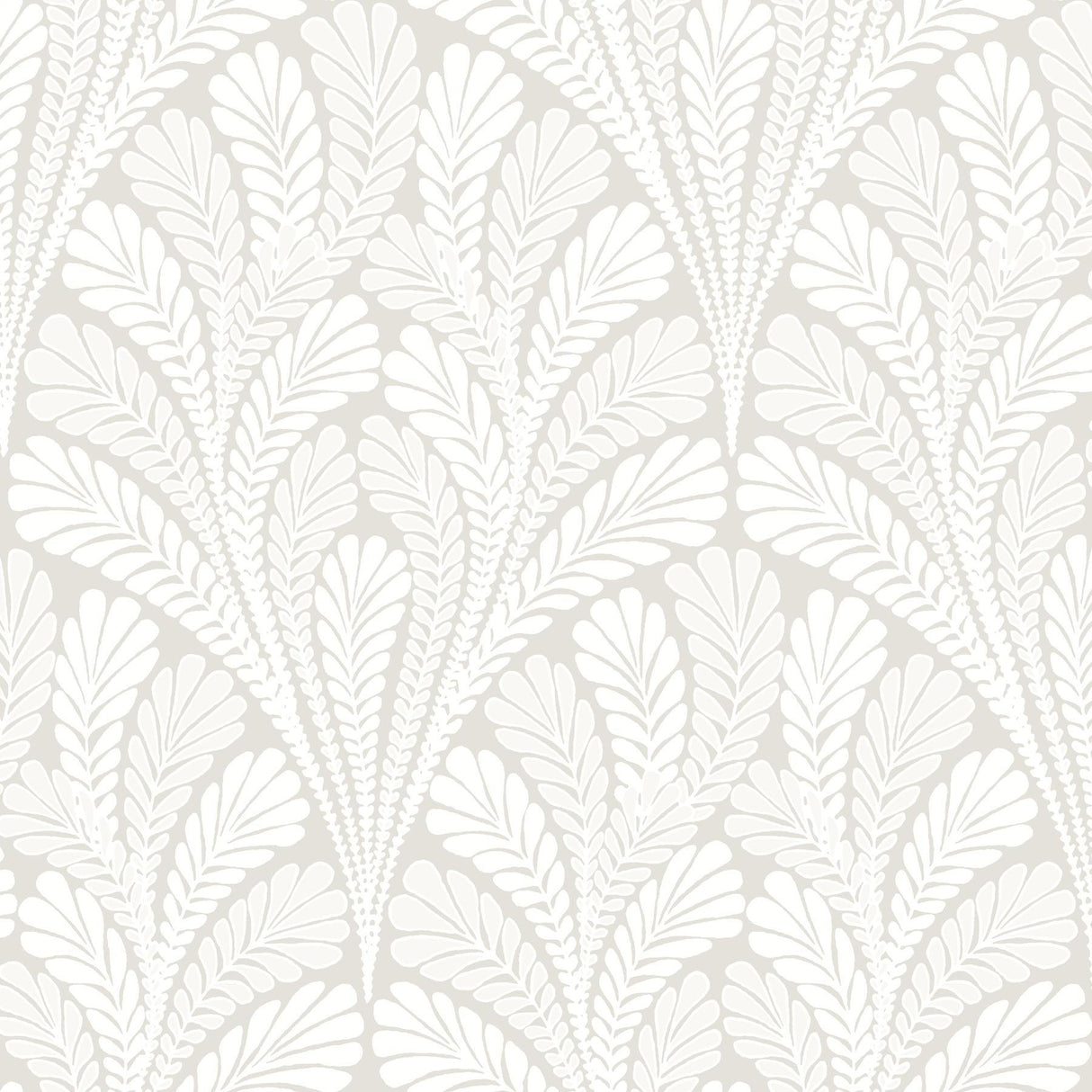 York Shell Damask Cream/Pearl Wallpaper