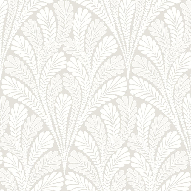 York Shell Damask Cream/Pearl Wallpaper