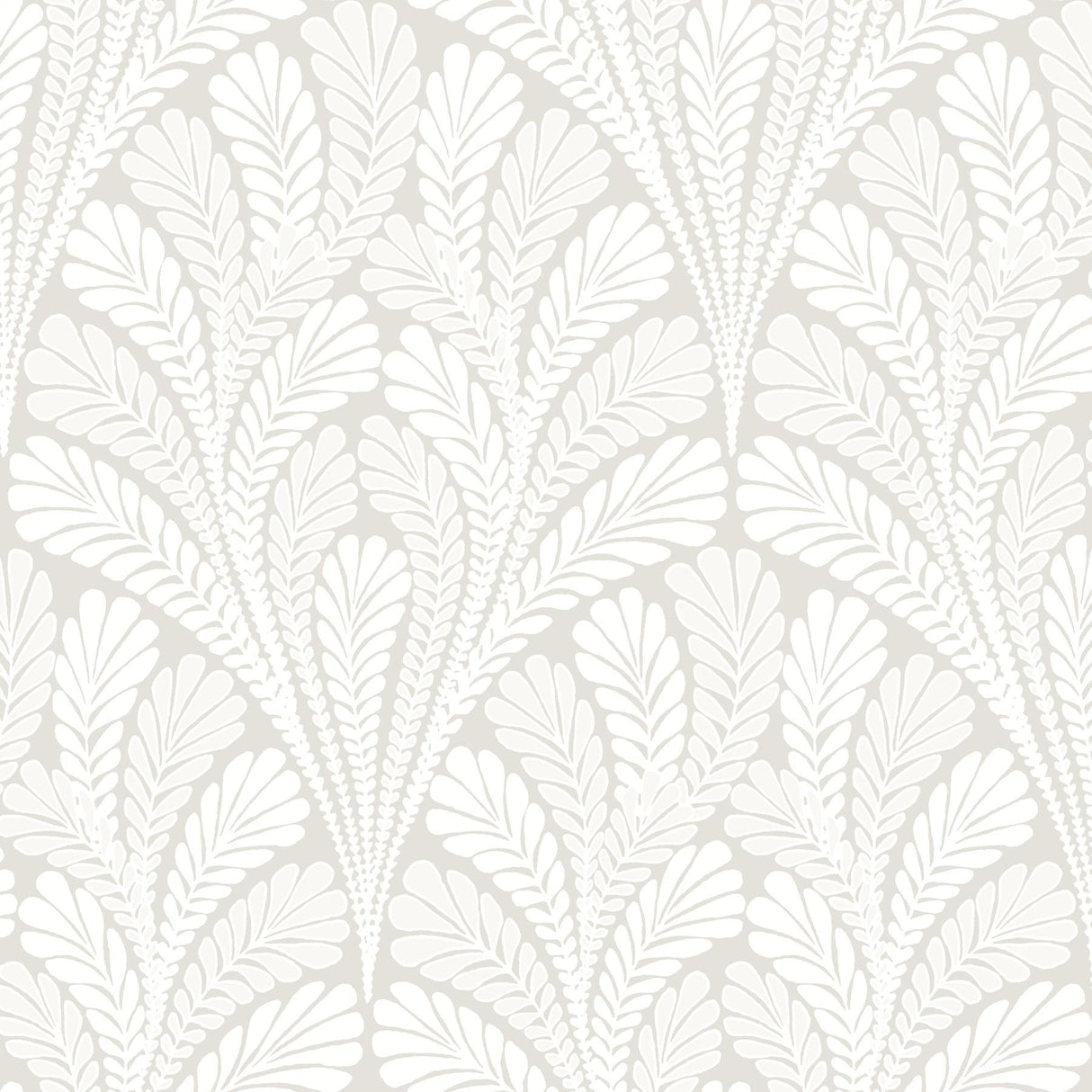 York Shell Damask Cream/Pearl Wallpaper