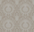 York Imperial Damask Beige/Silver Wallpaper