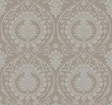 York Imperial Damask Beige/Silver Wallpaper