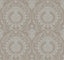York Imperial Damask Beige/Silver Wallpaper