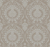 York Imperial Damask Beige/Silver Wallpaper
