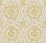 York Imperial Damask Off White/Gold Wallpaper