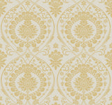 York Imperial Damask Off White/Gold Wallpaper