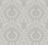 York Imperial Damask Gray/Silver Wallpaper