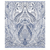 York Jaipur Paisley DamasMural Blue/White Wallpaper