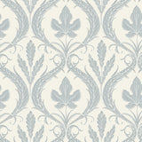 York Adirondack Damask Blue/Beige Wallpaper