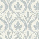 York Adirondack Damask Blue/Beige Wallpaper