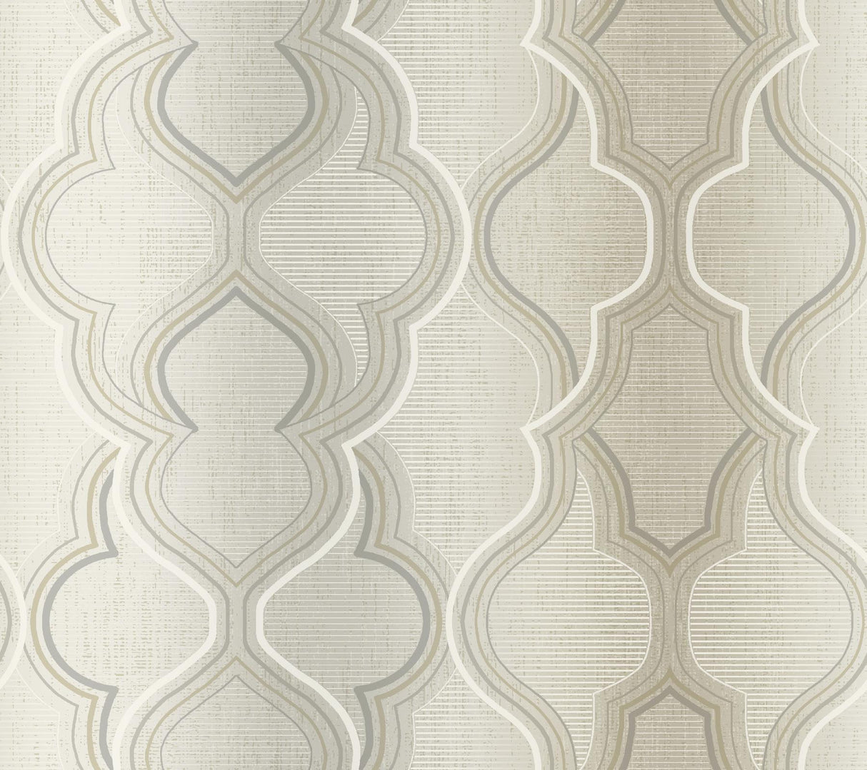 York Modern Ombre Damask Beige Wallpaper
