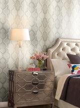 York Modern Ombre Damask Beige Wallpaper