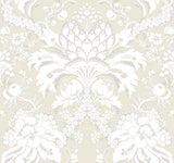 York Royal Fern Damask Beige/Gold Wallpaper