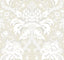 York Royal Fern Damask Beige/Gold Wallpaper