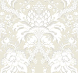 York Royal Fern Damask Beige/Gold Wallpaper