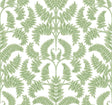 York Royal Fern Damask Green Wallpaper