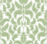 York Royal Fern Damask Green Wallpaper