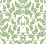 York Royal Fern Damask Green Wallpaper