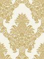 York Pineapple Plantation Gold Wallpaper
