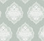York Signet Medallion Dam Green Wallpaper