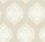 York Signet Medallion Dam Beige Wallpaper