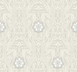 York Gatsby Damask Gray Wallpaper