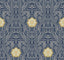 York Gatsby Damask Navy Wallpaper