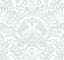 York Palmetto Palm Damask Blue Wallpaper