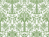 York Palmetto Palm Damask Green Wallpaper