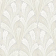 York Shell Damask Gray Wallpaper
