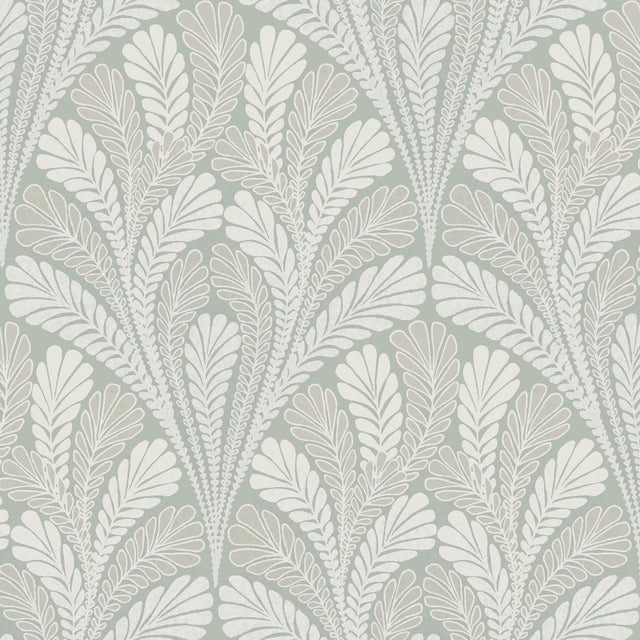 York Petite Ogee Green Wallpaper