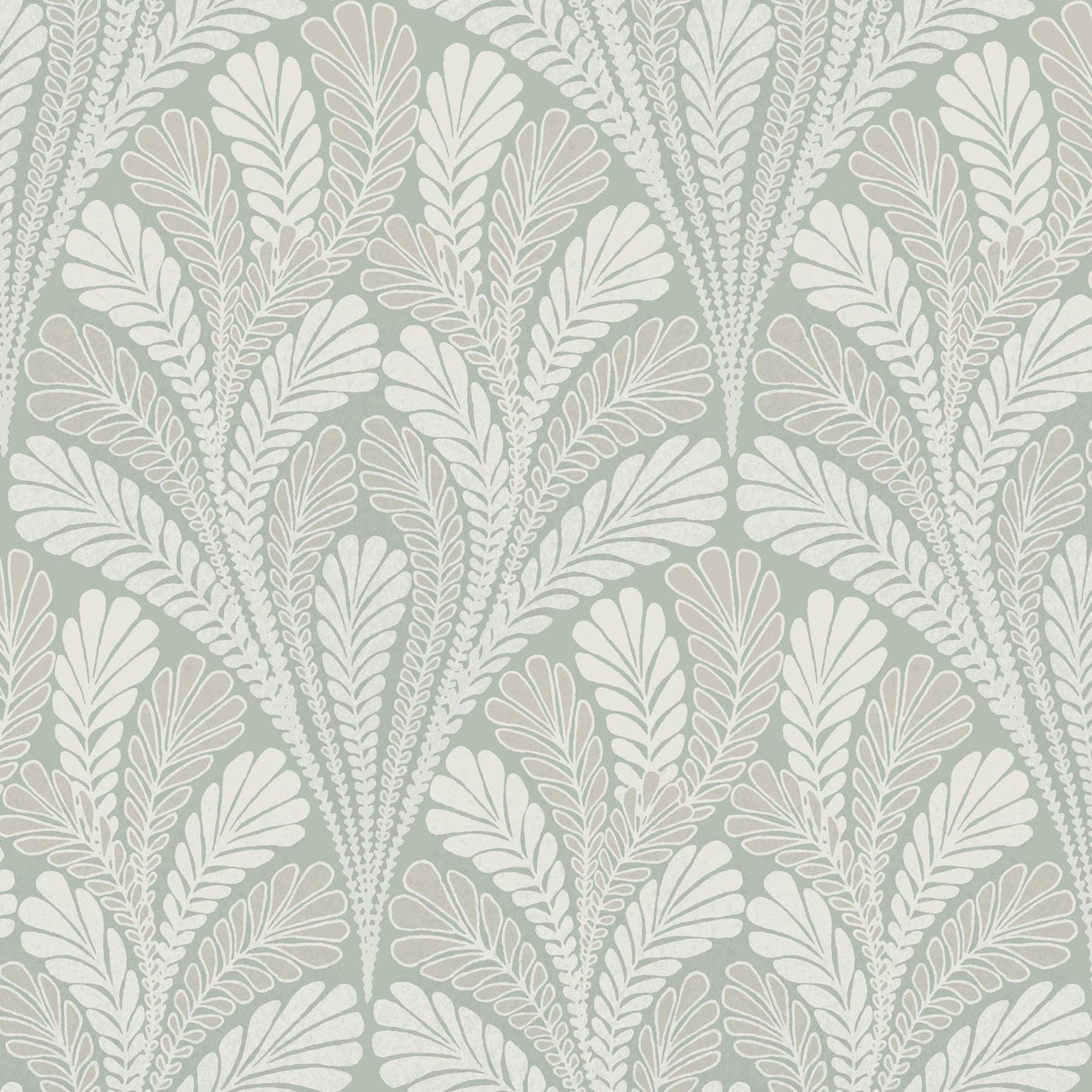 York Petite Ogee Green Wallpaper